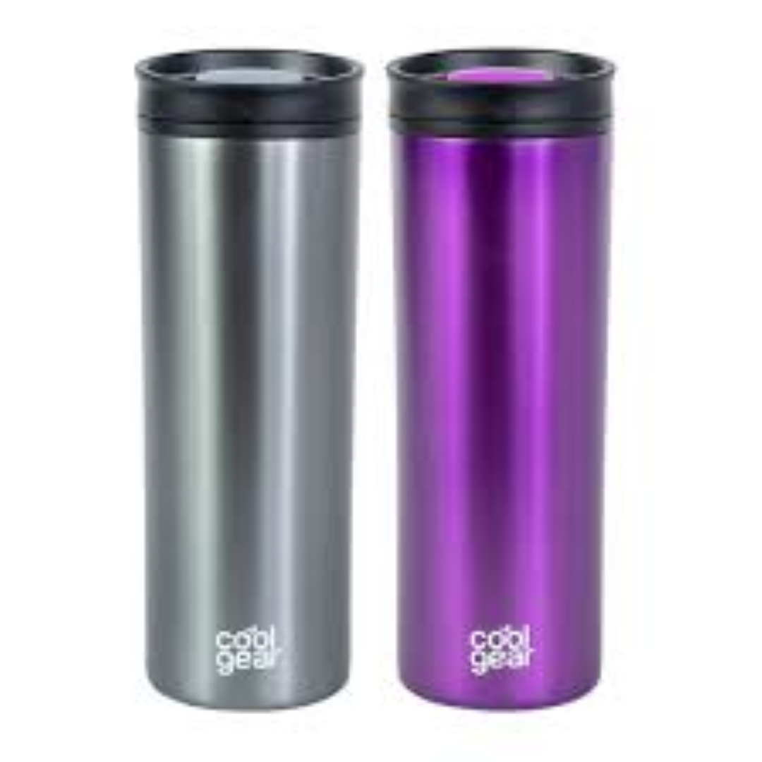 CoolGear Cylinder Printed Purple 0.946L CG-1049-PE